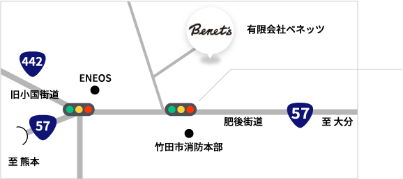 有限会社ベネッツ 地図